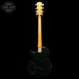 Back of Vintage 1975 Gibson L6S Midnight Black w/Changed Tuners w/OHSC TFW3654.