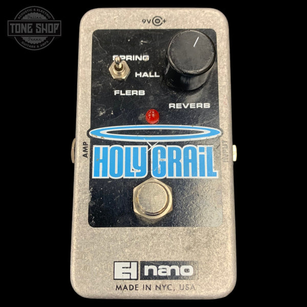 Top of Used Electro-Harmonix Holy Grail Nano Reverb Pedal TFW3653.