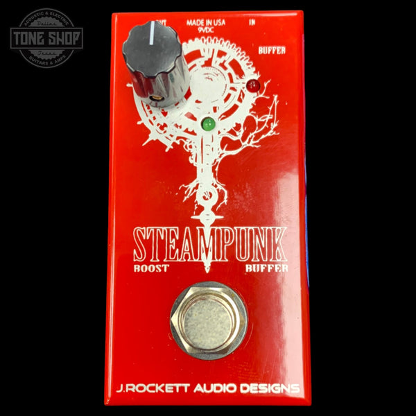 Top of Used J. Rockett Audio Designs Steampunk Boost/Buffer TFW3651.