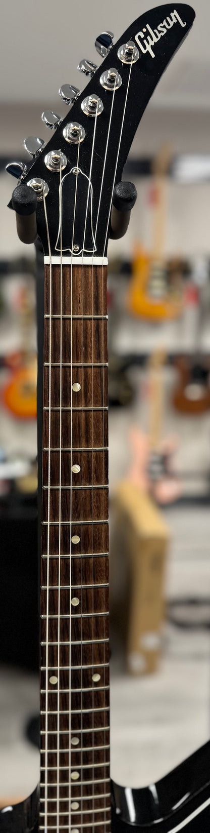 Used Gibson 70s Explorer Ebony w/Seymour Duncan PUs & case TSS6689