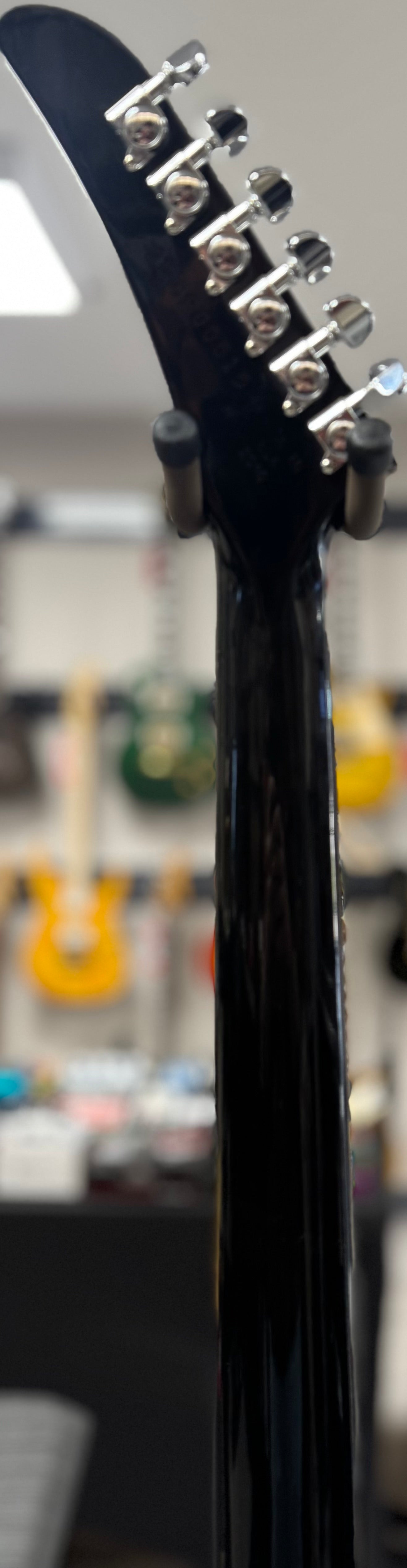 Used Gibson 70s Explorer Ebony w/Seymour Duncan PUs & case TSS6689