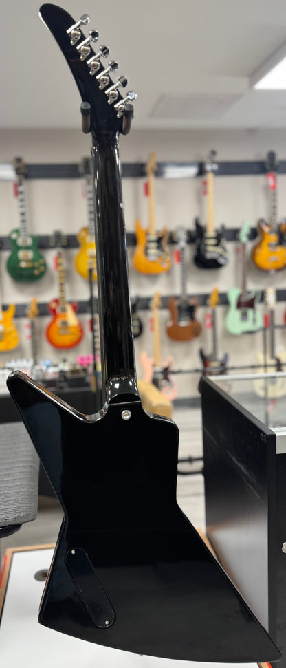 Used Gibson 70s Explorer Ebony w/Seymour Duncan PUs & case TSS6689