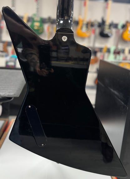 Used Gibson 70s Explorer Ebony w/Seymour Duncan PUs & case TSS6689