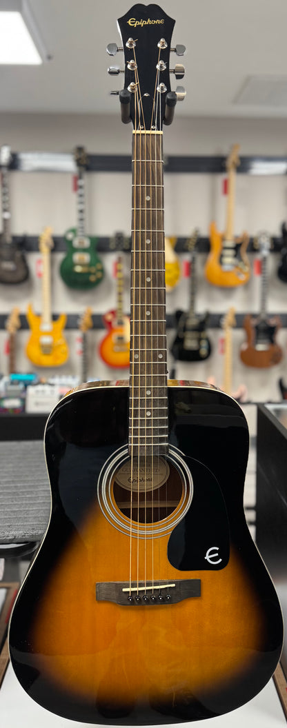 Used Epiphone PR150-VS Dreadnought Vintage Sunburst Acoustic TSS6718
