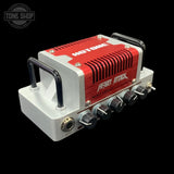Left angle of Used Hotone Nano Legacy Heart Attack Mini Guitar Head Amplifier TFW3646.