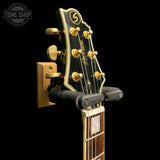 Headstock of Used 2004 Samick Greg Bennett Avion AV-7 Black TFW3644.