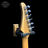 Back of headstock of Used 1989 Kramer XL-1 Red TFW3643.