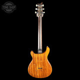 Full back of PRS Private Stock 12506 DGT Semi Hollow Tiger Eye Glow Brazilian RW Neck.