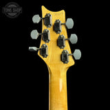 Back of headstock of Used 2018 PRS Silversky Onyx.