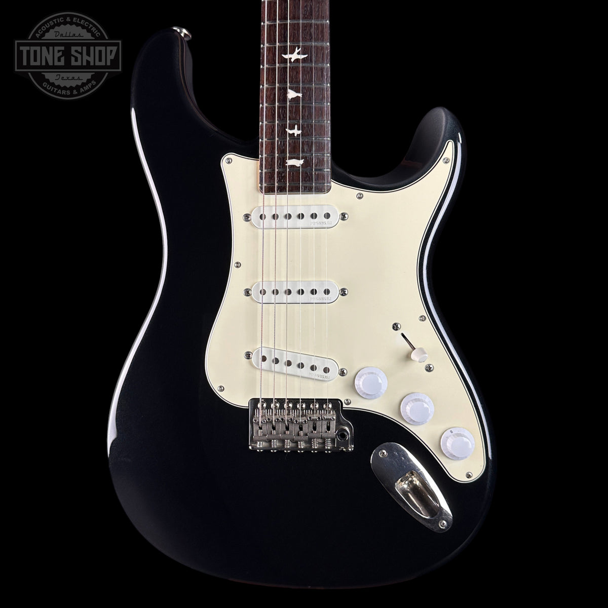 Front of Used 2018 PRS Silversky Onyx.