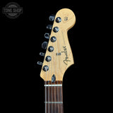 Headstock of Used Fender Player Strat 3-Color Sunburst.