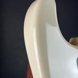 Wear on body of Used 1999 Fender Standard Stratocaster White.