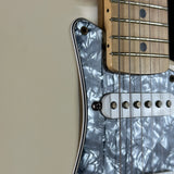 Pickguard of Used 1999 Fender Standard Stratocaster White.