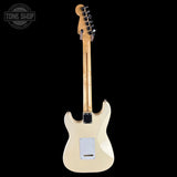 Full back of Used 1999 Fender Standard Stratocaster White.