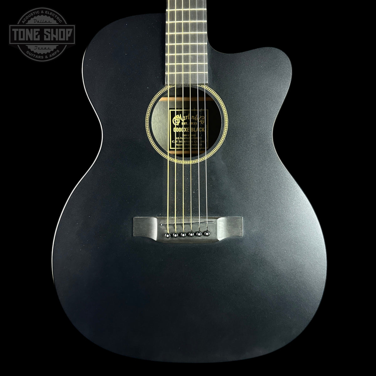 Used Martin 000-CXE Black w/bag (Broken Battery Latch) TSU25884