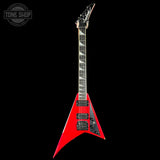 A red Ibanez J-Series electric guitar with a black neck and headstock, shown vertically against a solid black background. A 'Tone Shop' watermark is visible in the top-left corner.