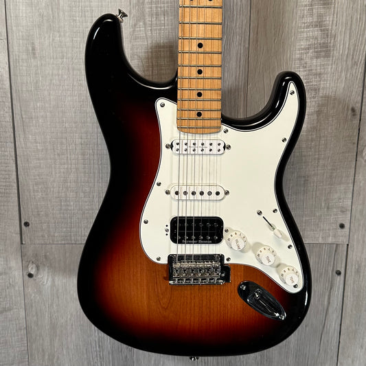 Front ofUsed Fender Player Stratocaster HSS 3 Tone Sunburst TSS3786