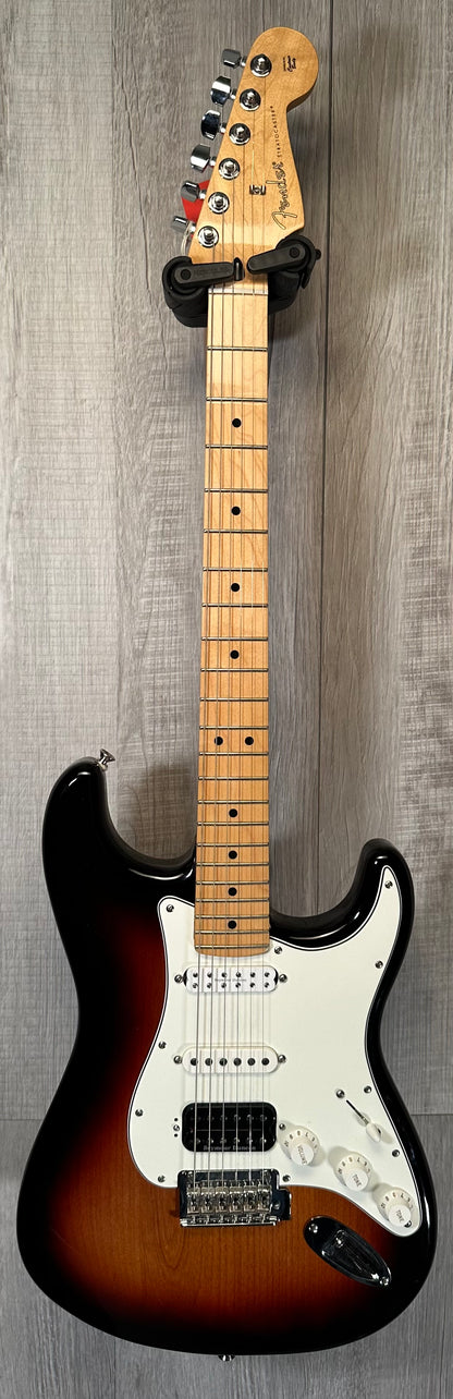 Full front of Used Fender Player Stratocaster HSS 3 Tone Sunburst TSS3786