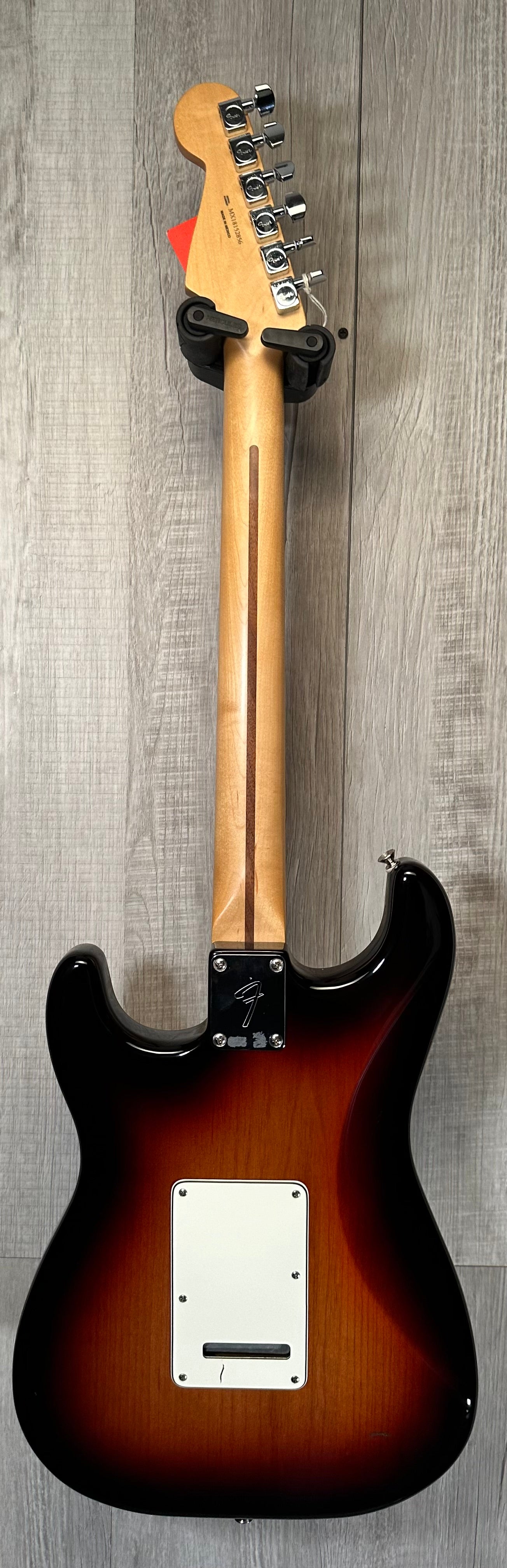 Full back of Used Fender Player Stratocaster HSS 3 Tone Sunburst TSS3786