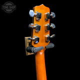 Back of headstock of Used Jasmine By Takamine S35 Dreadnought TFW3636.