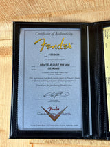 Certificate of authenticity for Fender Custom Shop 60's Telecaster Custom Journeyman Relic Black.