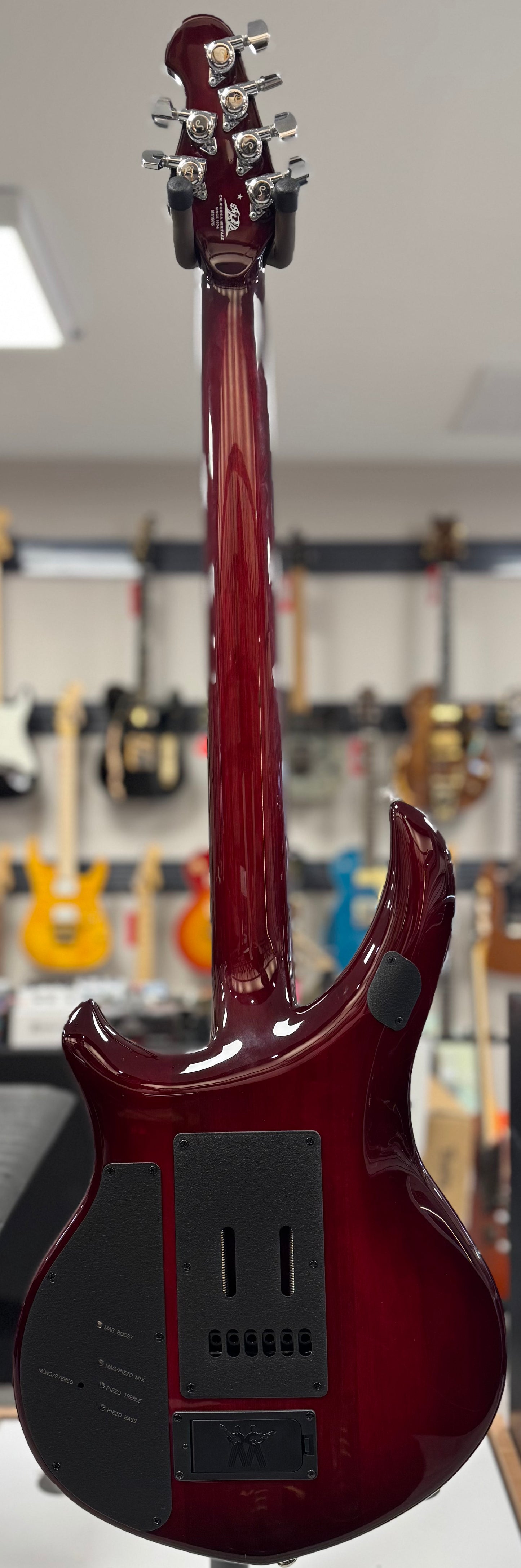 Used Ernie Ball Music Man JP15 Red Sunrise w/Case TSS6779