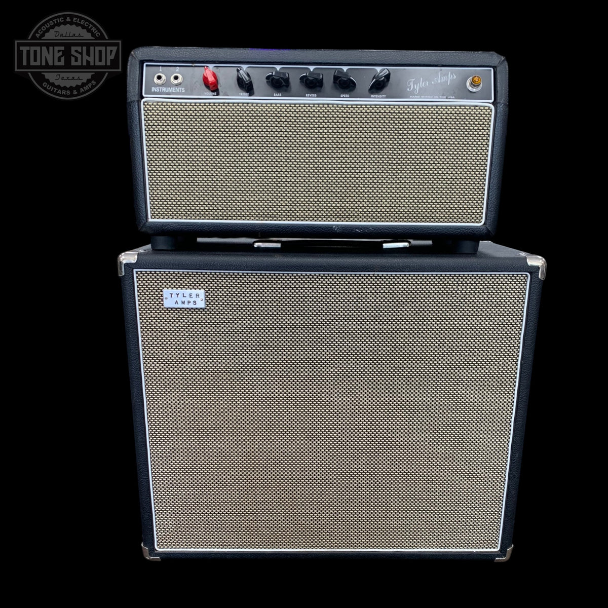 Front of Used Tyler Amps JT-14 w/1x12 Cab TFW3632.