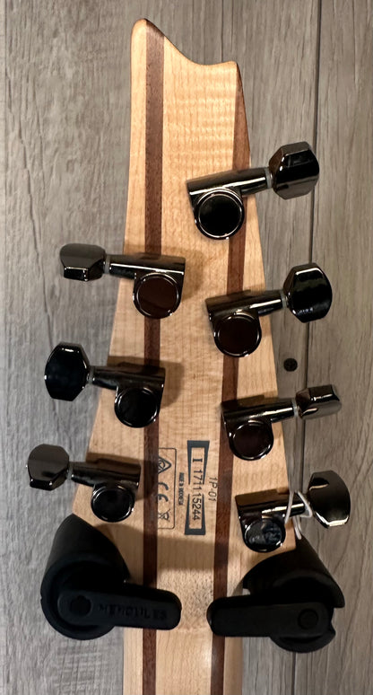 Back of headstock of Used 2017 Ibanez RGSM-7 7 String Back Electric TSS3781