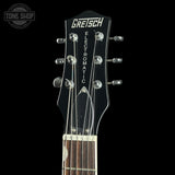 Headstock of Used Gretsch G5421 Electromatic Jet Club Red.