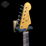 Headstock of Used 2018 Jackson Pro Series Soloist SL2 Deep Purple Metallic w/Blackout Pickups Missing BackPlate and Truss rod Cover TFW3615.