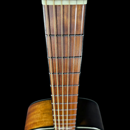 Fret board of Used 2018 Alvarez Artist 66 Shadowburst AP66SHB Parlor Guitar w/Bag TFW2231