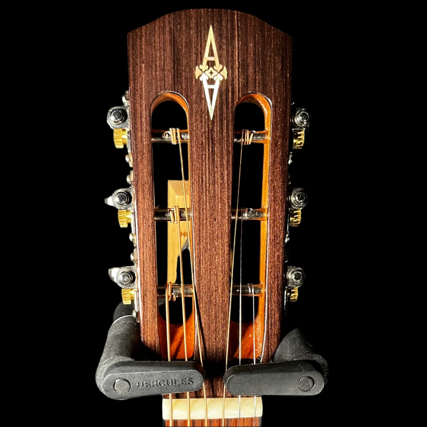 Headstock of Used 2018 Alvarez Artist 66 Shadowburst AP66SHB Parlor Guitar w/Bag TFW2231q