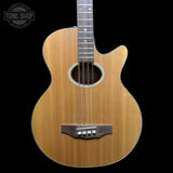 Front of Used Guild B4CE-NT Acoustic Bass Natural.