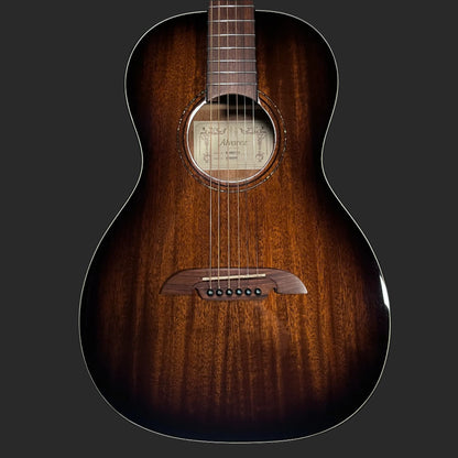Front of Used 2018 Alvarez Artist 66 Shadowburst AP66SHB Parlor Guitar w/Bag TFW2231