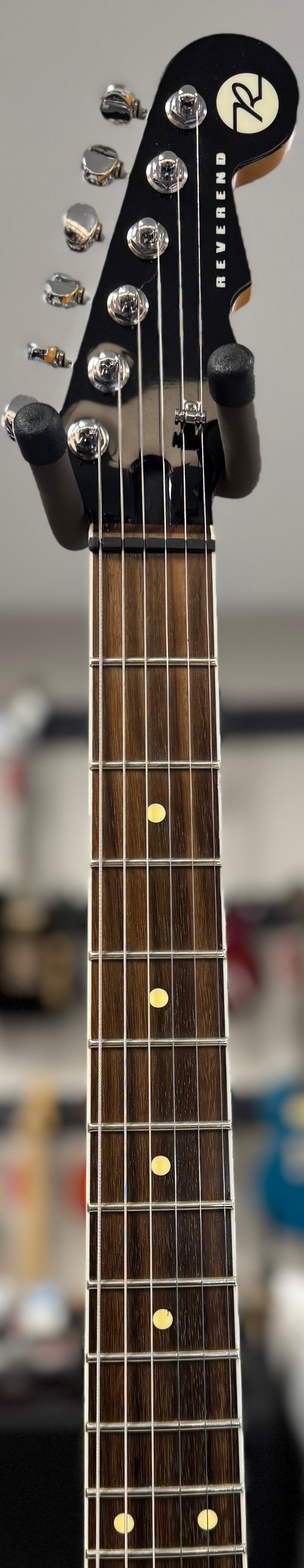 Neck of Used Reverend Reeves Gabrels Signature Satin Orange Flame w/Case TSS6785