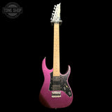 Full frontal of Used Ibanez Gio Mikro Purple TFW3515.