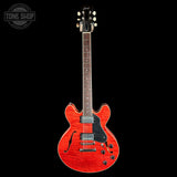 Full front of Collings I35-LC Faded Cherry.