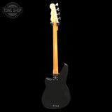 Back of Used Reverend Decision 4 Bass Midnight Black.