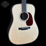 Front angle of Collings D2H Natural Sitka/Rosewood.