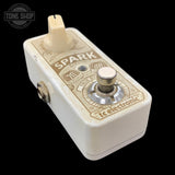 Left angle of Used TC Electronic Spark Mini Booster Pedal TFW3679.