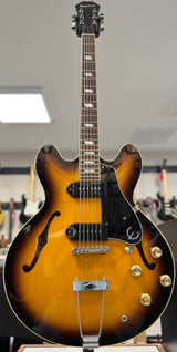 Used 2013 Epiphone Elitist Casino MIJ Vintage Sunburst w/Case TSS6733