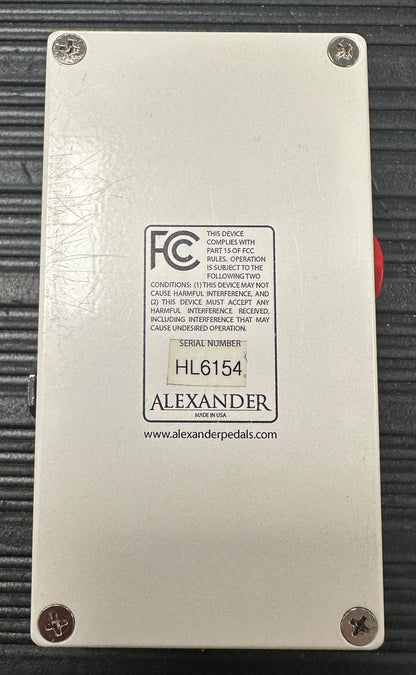 Bottom of Used Alexander Pedals History Lesson Delay TSS3800