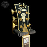 Headstock of Used 2020 D'Angelico Excel Mini Black.