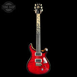 Full front of PRS Custom 24 Birds of a Feather Limited Blood Red.