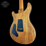 Back angle of PRS Custom 24 Birds of a Feather Limited Blood Red.