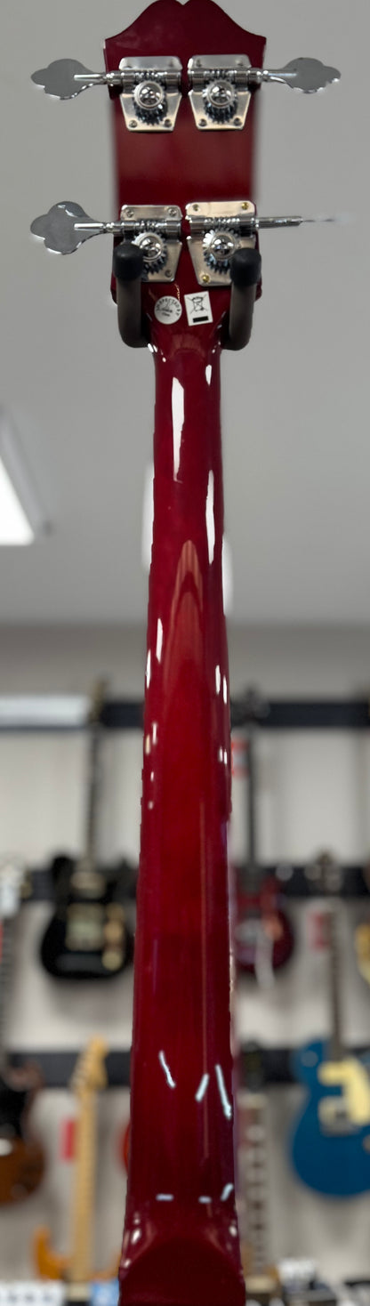 Back of neck of Used Epiphone EB-0 Bass Cherry TSS6804