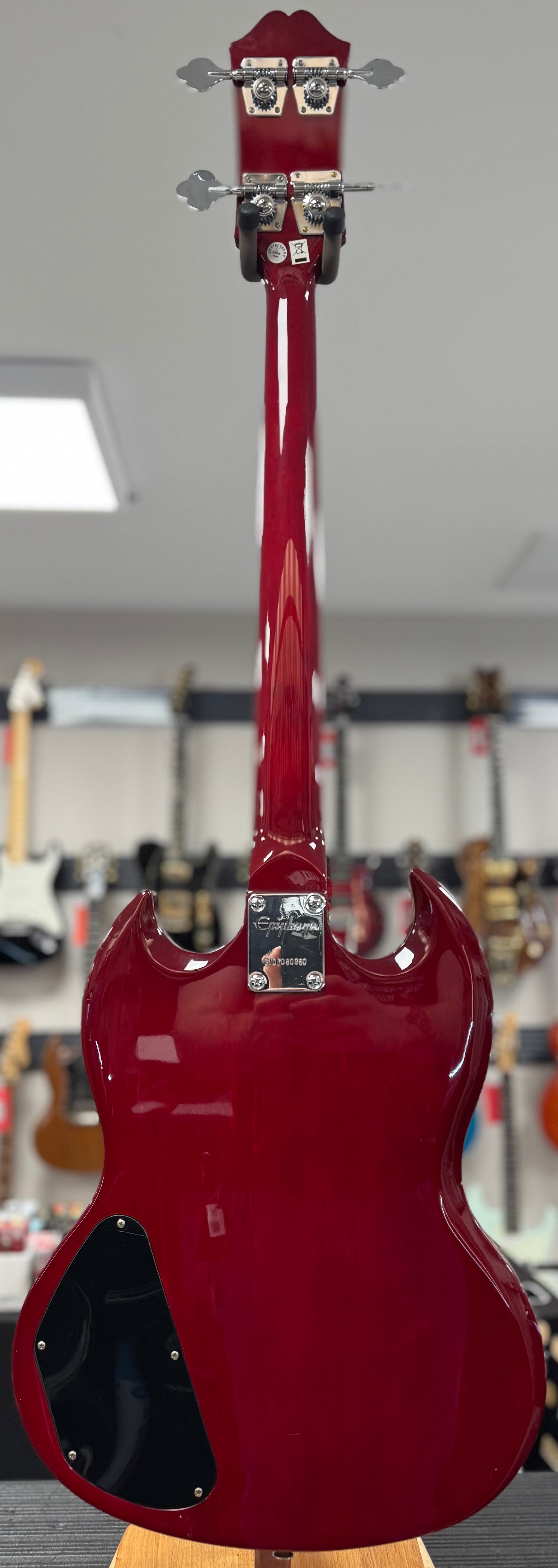 Full back of Used Epiphone EB-0 Bass Cherry TSS6804