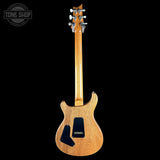 Full back of PRS Custom 24 Birds of a Feather Limited Charcoal Microburst.