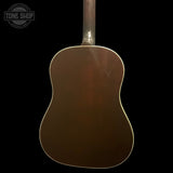Back of body of Used 2024 Gibson J-45 Standard Left Handed Sunburst.