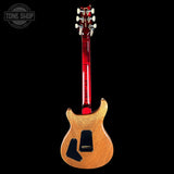 Full back of PRS Select Wood Library McCarty Trem 10 Top Red Tiger.